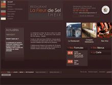 Tablet Screenshot of lafleurdesel-restaurant.com